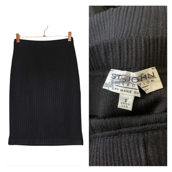 St. John Collection Dresses & Skirts - St.John Collection Ribbed Skirt